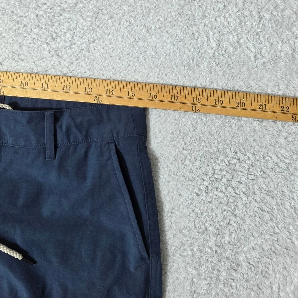 Faherty Mens 30 All Day Shorts Navy Spandex Hybrid Drawstring MSC0013